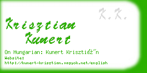 krisztian kunert business card